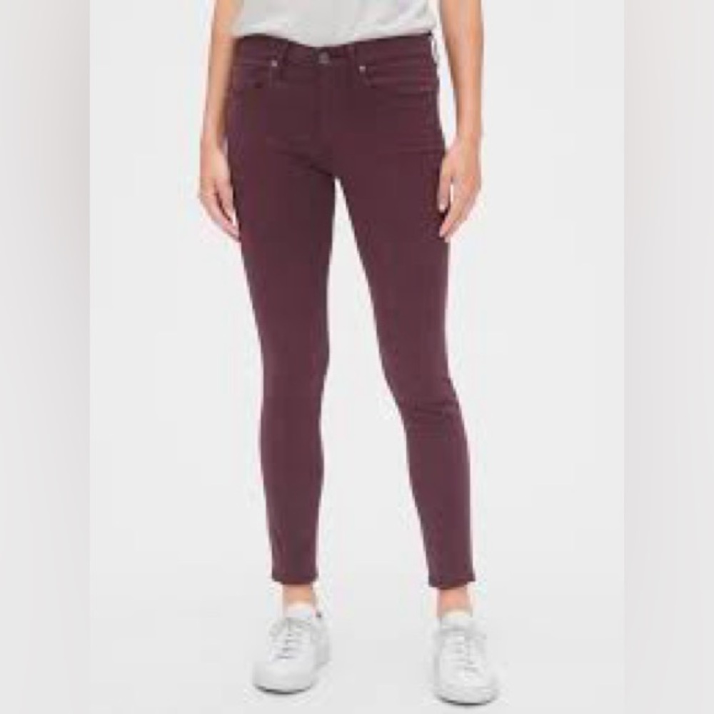 GAP Skinny Jeans, Size 28 in Burgandy
